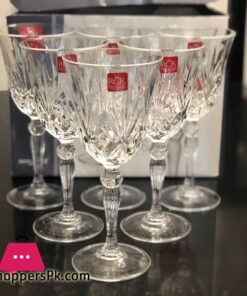 RCR Italian Crystal Wine Glasses Pack of 6