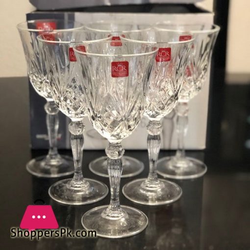 RCR Italian Crystal Wine Glasses Pack of 6