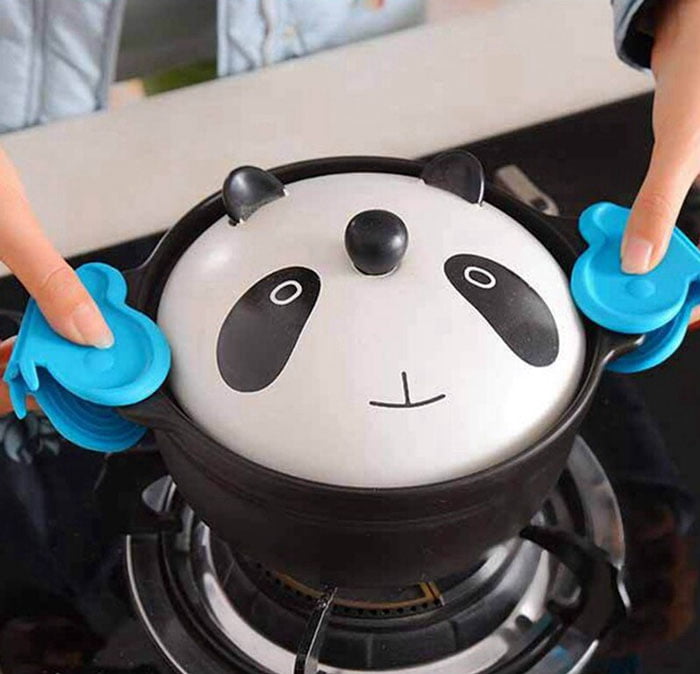 Silicone Butterfly Hot Plate Clip With Magnets 2 Pcs Set