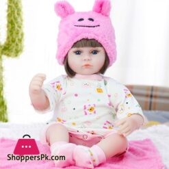 Silicone Vinyl Newborn Reborn Baby Doll Toy - 43 Cm