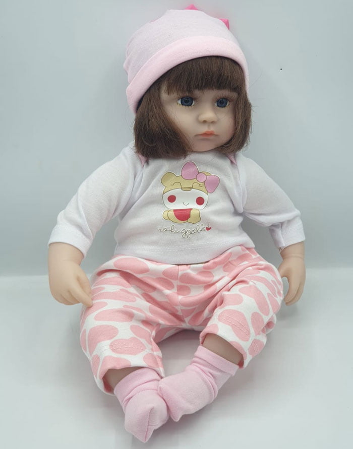 Silicone Vinyl Newborn Reborn Baby Doll Toy - 43 Cm