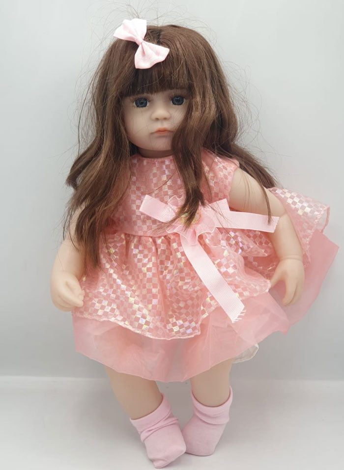 Silicone Vinyl Newborn Reborn Baby Doll Toy - 43 Cm