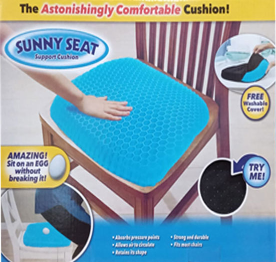 Sunny Seater Gel Support Seat Cushion