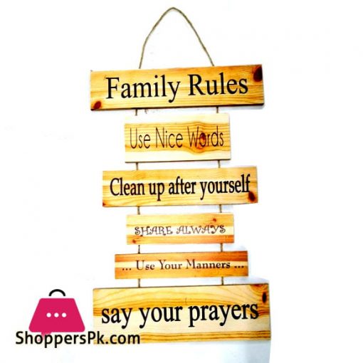 Wall Hanging Family Rules