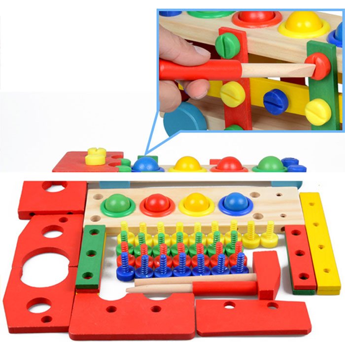 Wooden Knock Down Toy Car