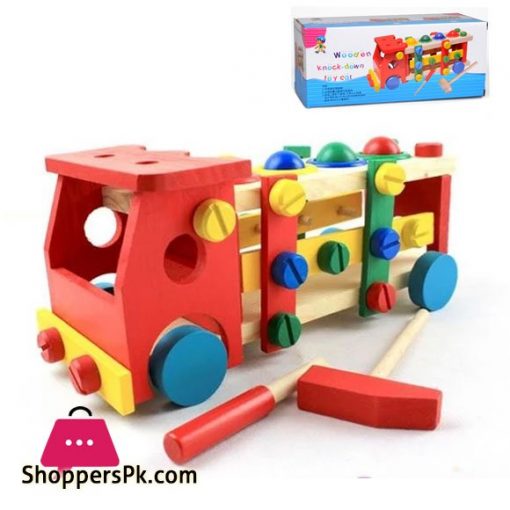 Wooden Knock Down Toy Car