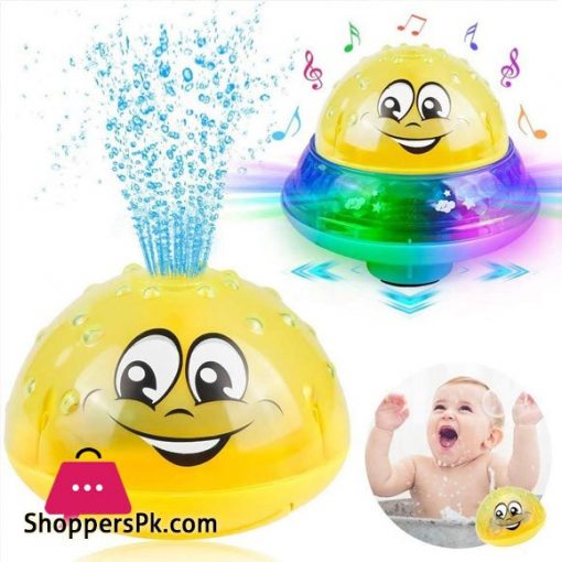 2 in 1 Children's Automatic Electric Induction Water Spray Toy Sprinkler Baby Swimming Pool Toy with Music and Flashing