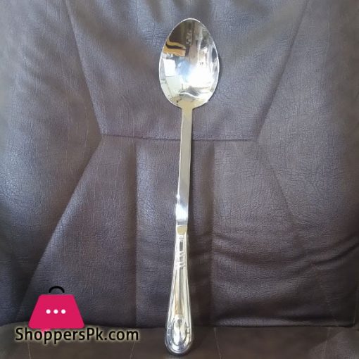Cooking Solid Spoon Made from Heavy Gauge Stainless Steel