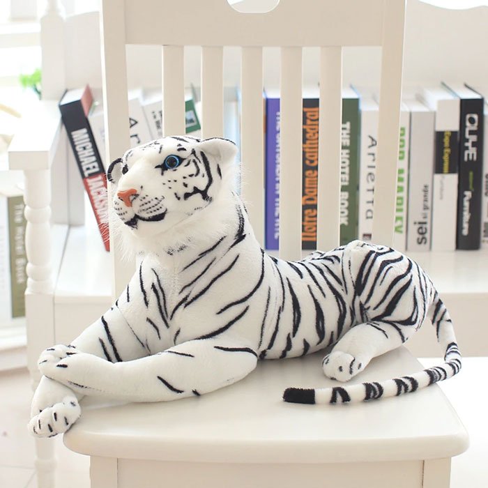 Cute Soft Stuffed Animal White Tiger Plush Toy For Children - 58 Inch