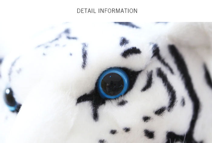 Cute Soft Stuffed Animal White Tiger Plush Toy For Children - 58 Inch