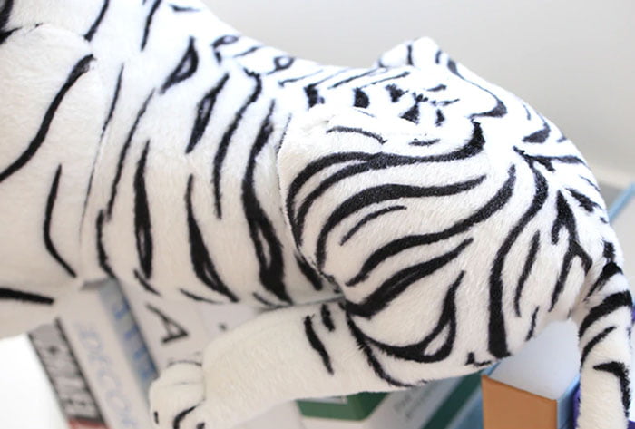 Cute Soft Stuffed Animal White Tiger Plush Toy For Children - 58 Inch