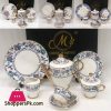 Elegance Designs 24 Pieces Tea Set Full Gold Bone China 669-5