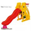 Fiber Plastic Kids Miko Slide with basketball Hoop 17070-3