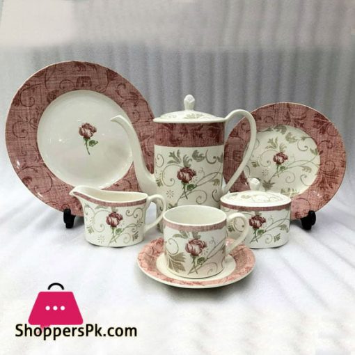 Floral More & More Brand Stoneware Tea Sets 24 Pcs 661-2