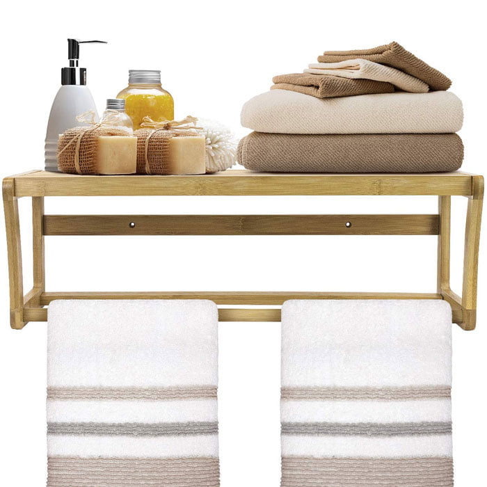 High Quality Bamboo Wood Towel Bar