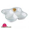 Imperial 4 Partition Dry Fruit Tray With Glass Lid