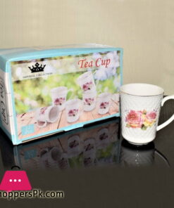 Imperial Collection Tea Cup Embossed ( Set of 6 )