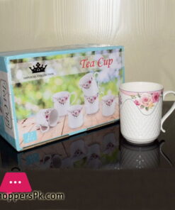 Imperial Collection Tea Cup Embossed ( Set of 6 )