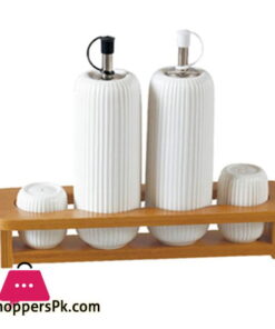 Imperial Oil And Vineger Set 4 Pcs Ceramic Sauce Set