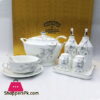 Johanson Bros England 26 Pcs Soup Set Bone China Round Silver & Gold