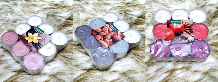 Melinera Scented Tealight Candles Pack Of 18