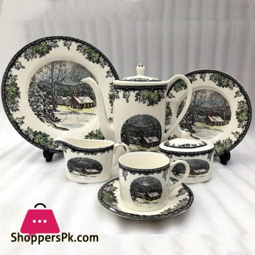 More & More Brand Stoneware Tea Sets 24 Pcs 661-1