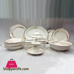 New Bone China Dinner Set - 8 Person Serving 61- Piece