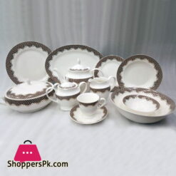 New Bone China Dinner Set - 8 Person Serving 61- Piece