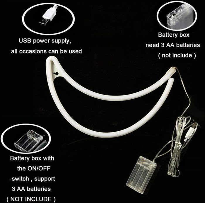 Novelty Moon Led Neon Light Wedding Party Decorative Lamp For Room Indoor 5 Novelty Moon Led Neon Light Wedding Party Decorative Lamp For Room Indoor