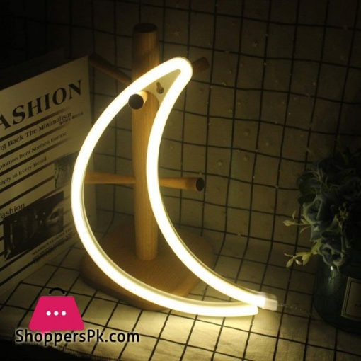 Novelty Moon LED Neon Light Wedding Party Decorative Lamp for Room Indoor