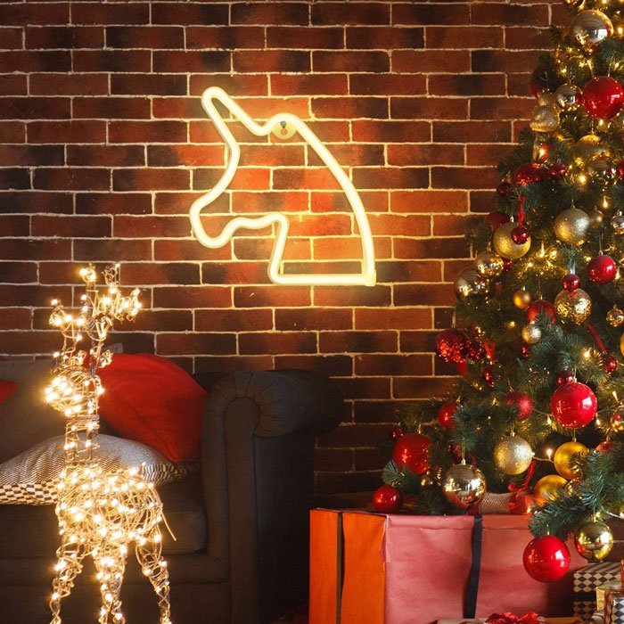 Novelty Unicorn Led Neon Light Wedding Party Decorative Lamp For Room Indoor