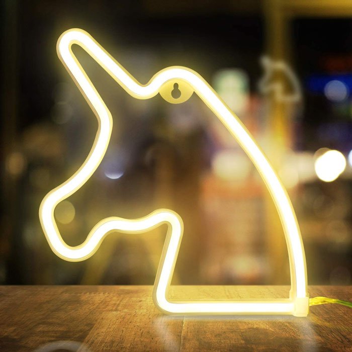 Novelty Unicorn Led Neon Light Wedding Party Decorative Lamp For Room Indoor