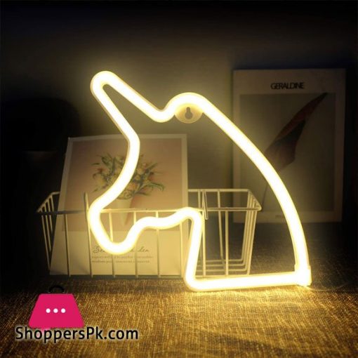 Novelty Unicorn LED Neon Light Wedding Party Decorative Lamp for Room Indoor