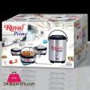 Royal Prime 4 Piece Gift Pack Hot Pot Water Cooler Stainless Steel With Glass Top