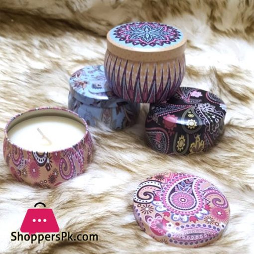 Scented Candles Candles with Tin Box 1 - Pcs