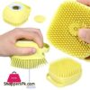 The Bath Scrub Brush Can Filling Shampoo In It