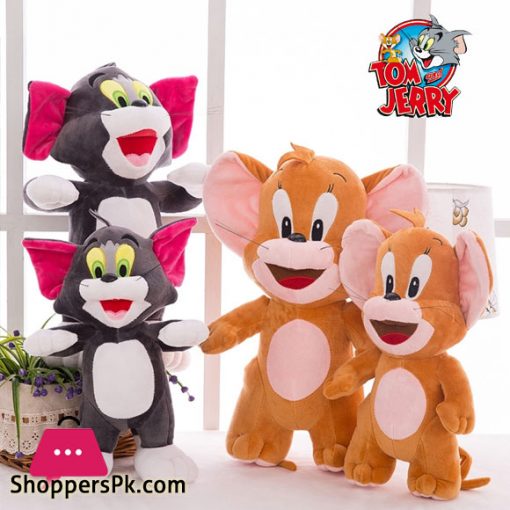 Tom and Jerry Plush Teddy Bear Stuffed Soft Toy Combo for Kids ( 40-CM )