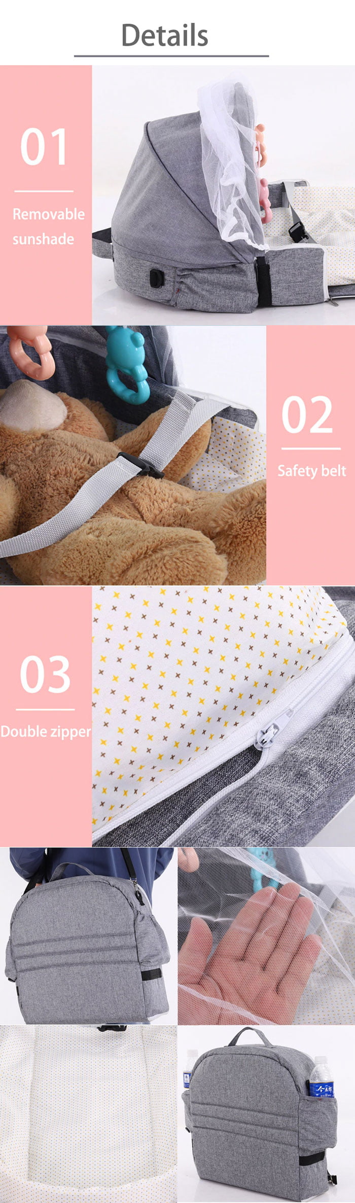 Travel Baby Portable Backpack Bed