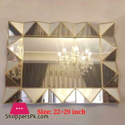 Wall Hanging  Mirror Rectangle 22 x 29 Inch Large