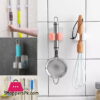 Wall Mounted Mop Organizer Holder - Brush Broom Hanger - Storage Rack Kitchen Clip - Multi ( Pack of 6 )