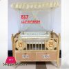 Wood Baby Cot With Mosquito Net 817 Price in Pakistan