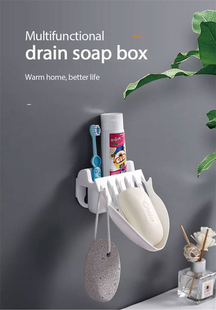 1 Pcs Simplicity Soap Dish Punch-Free 9 1 Pcs Simplicity Soap Dish Punch-Free