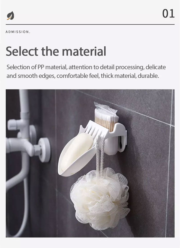 1 Pcs Simplicity Soap Dish Punch-Free