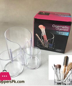 3 Compartments Cosmetic Organizer Transparent Box 2207