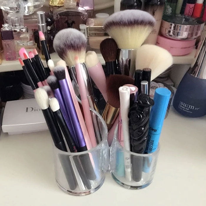 3 Compartments Cosmetic Organizer Transparent Box 2207