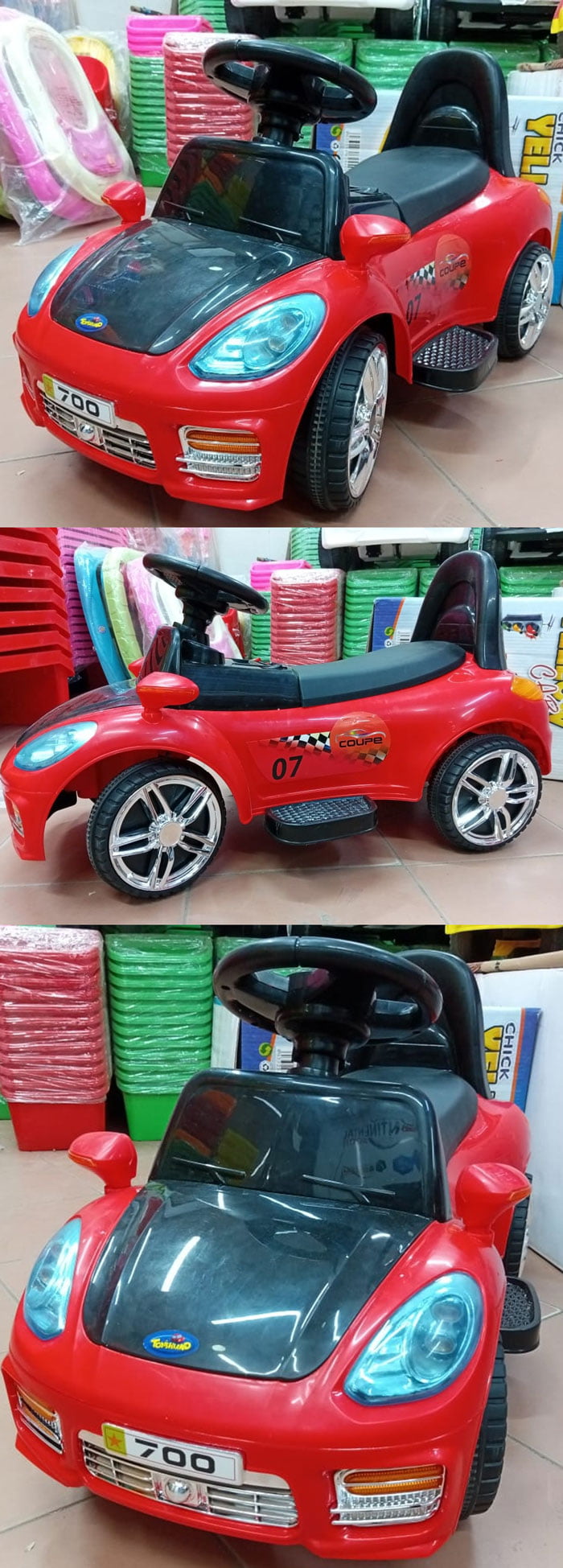 Battery Operated Coupe Ride On Push Car Star 700