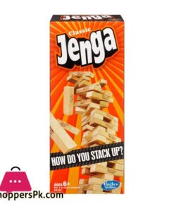 CLASSIC JENGA WOODEN STACKING TOWER BOARD GAME FOR KIDS & ADULTS
