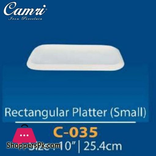 Camri Rectangular Plate (small) 10 Inch -1 Pcs