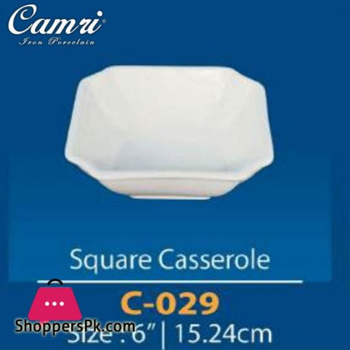 Camri Square Casserole 6 Inch -1 Pcs