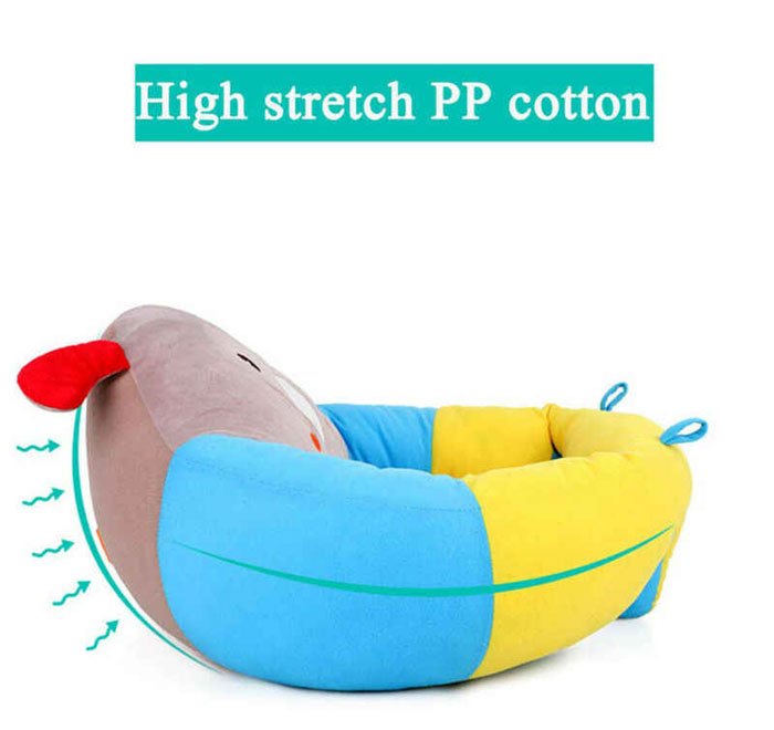 Cute Portable Baby Support Seat Learn To Sit &Amp; Play Soft Chair Age Range : 0-6 Month